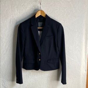 Cropped Navy Blazer